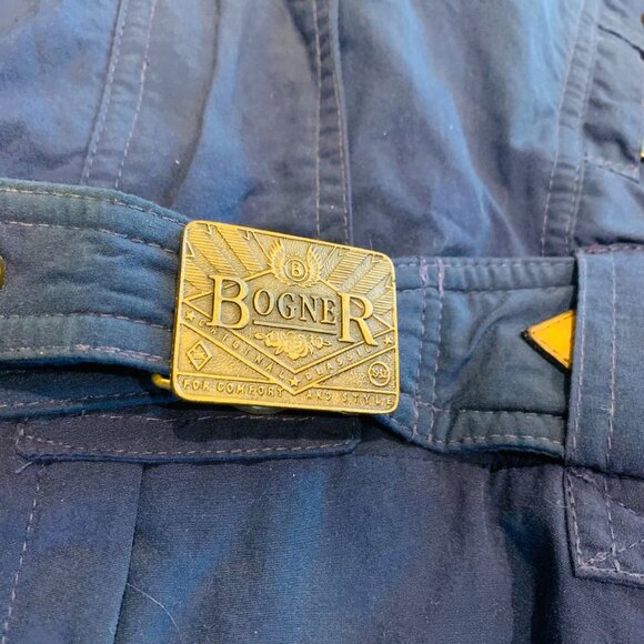 Vintage 80s 90s Ski Suit One piece Snowsuit BOGNER Apres Snow Blue Womens 16 - Picture 8 of 13